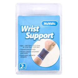 Nuvalu Elastic Support Wrist 2pc W/ Blister
