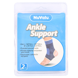 Nuvalu Elastic Support Ankle 2pc W/ Blister