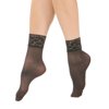 6-Pairs Nylon Spandex Sheer Anklet Stocking With Lace
