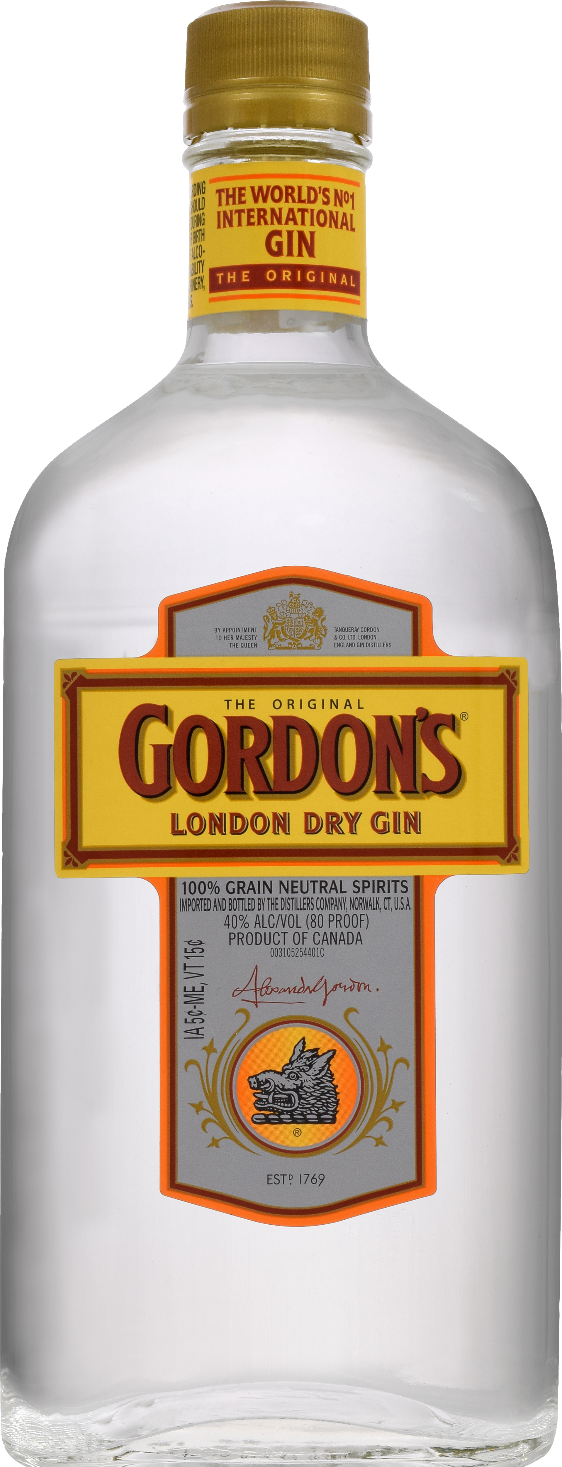 Gordon's London Dry Gin, 750 mL Glass Bottle