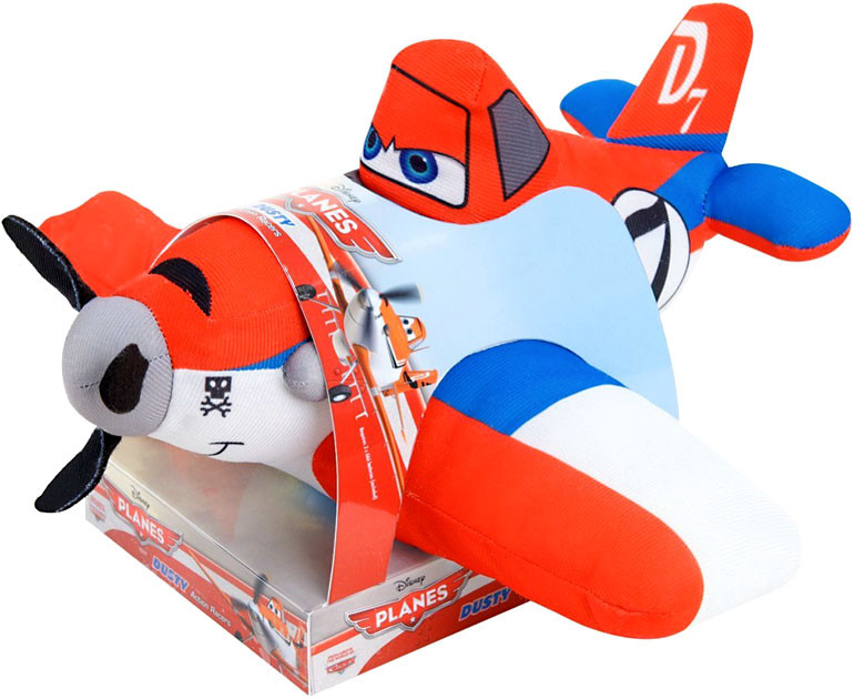 Just Play Disney Planes Action Racer Racing Dusty 12-Inch Plush [Lights & Sounds]