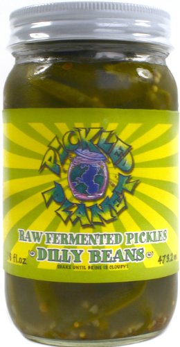 Raw Pickles, "Dilly Beans", 16 Oz Glass Jar
