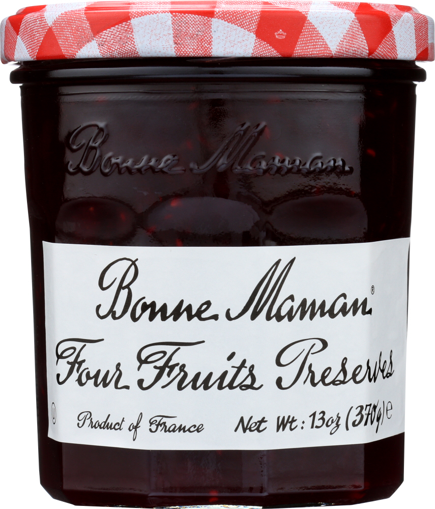 Bonne Maman Four Fruits Preserves 13 Oz Jar