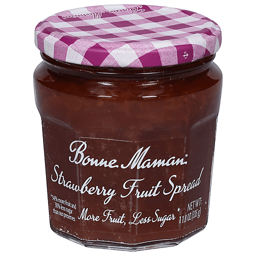 Bonne Maman Strawberry Fruit Spread 11.8 Oz Jar - 6ct Case
