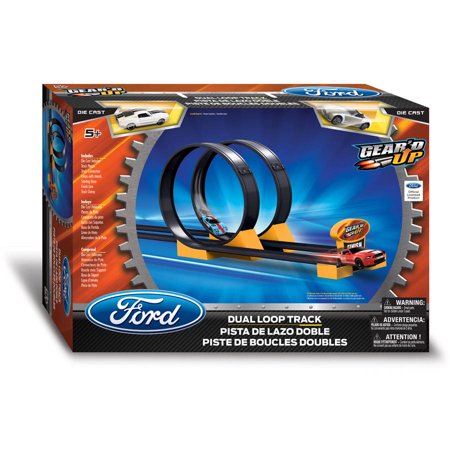 Ford Double Loop Track Set With Two 1:64 Diecast Cars