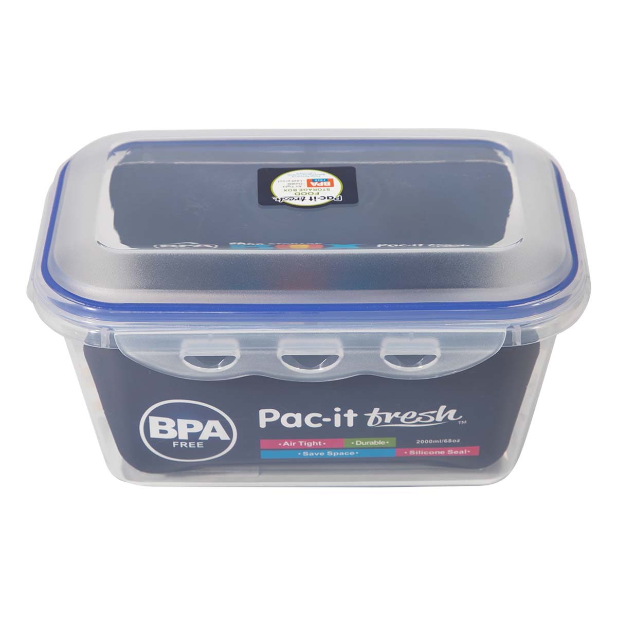 Joseg Pac It Fresh Rect 2 L Airtight Clear #71067