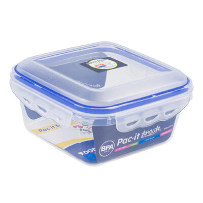 Pac-it Fresh Plastic Square Food Storage - 30oz