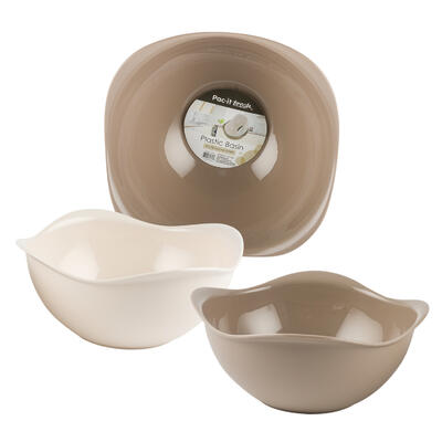Pac-It Fresh Scallop-Trim Basin - Asst, 10"D