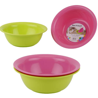 Pac-It Fresh Plastic Basin - Asst, 8.5"D