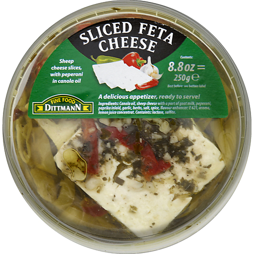 Dittmann Feta Cheese, Sliced