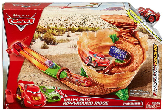 Mattel Disney Cars Riplash Racers Willy's Butte Rip-a-Round Ridge Trackset
