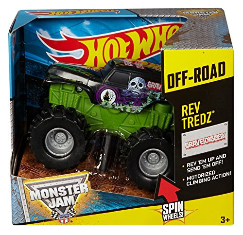 Hot Wheels Monster Jam Rev Tredz Grave Digger Truck