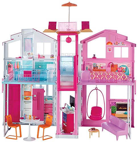 Mattel Barbie Pink Passport 3-story Townhouse