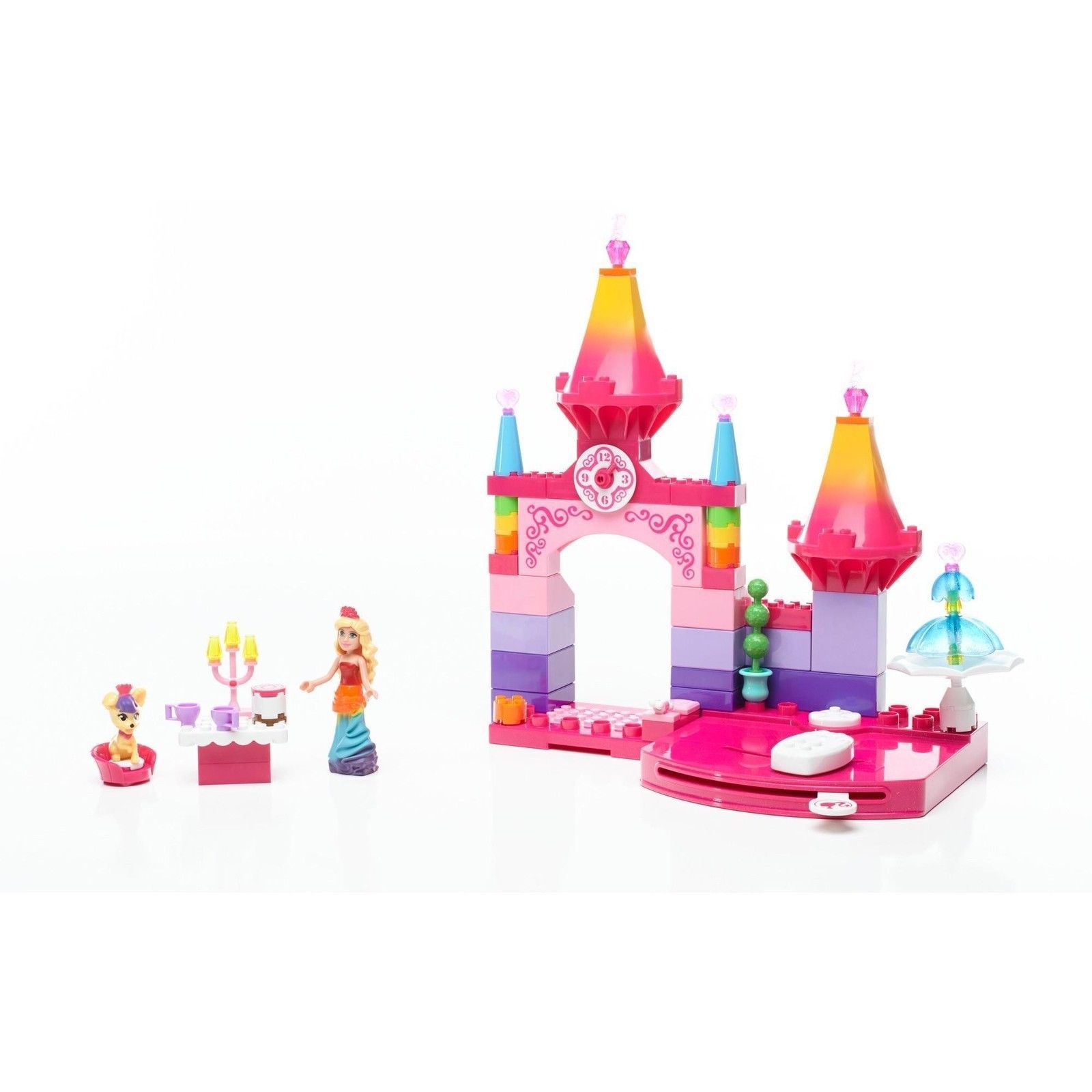 Mega Bloks 616-000080820-DPL00 Barbie Rainbow Princess Castle