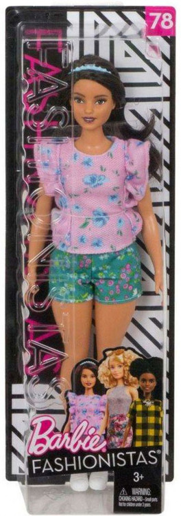 Barbie Mattel Fashionistas Floral Frills Curvy Doll FBR37 / FJF43