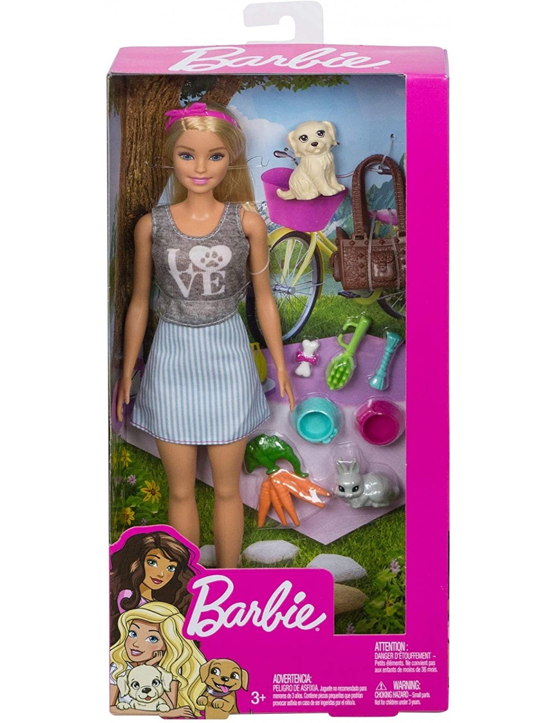 Barbie Doll And Pets