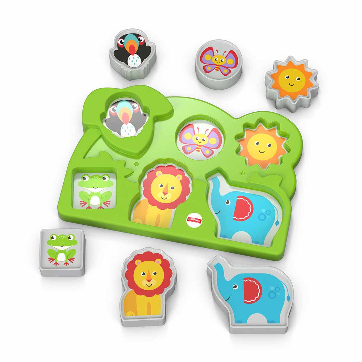 Fisher-Price Jungle Animal Puzzle Multicolor