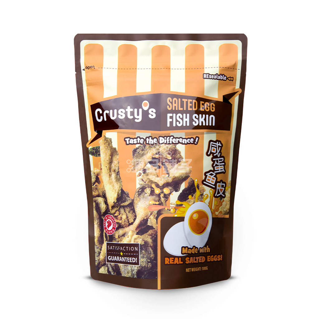 Cookie & Chips Crusty's Salted Egg Fish Skin 100g