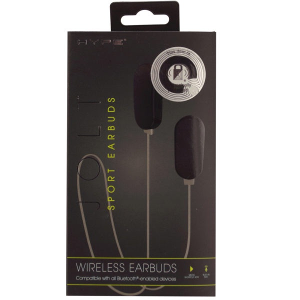 Bulk buys Hype Jolt Black Wireless Sport Earbuds