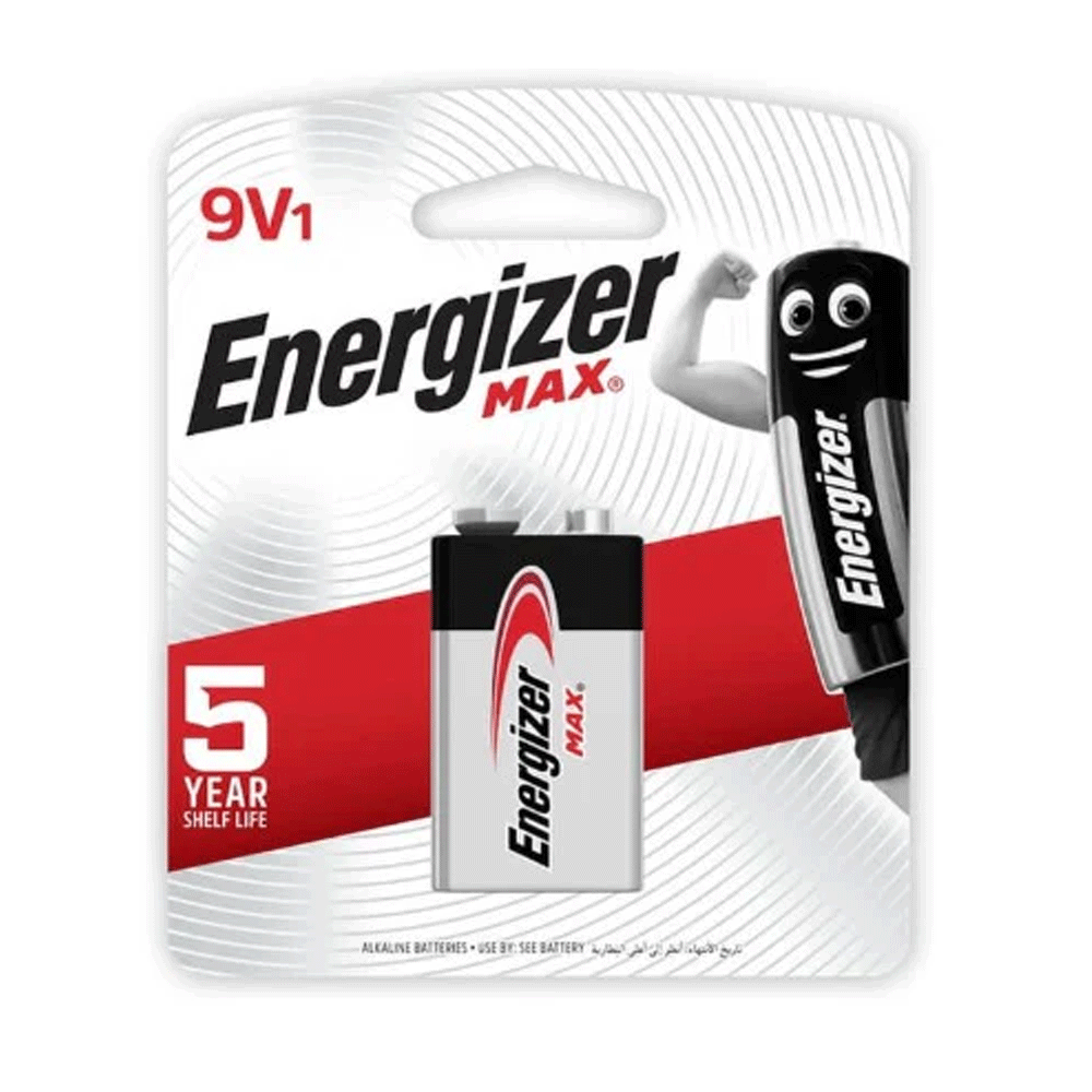 Energizer Alkaline Battery Max 522BP1 9V