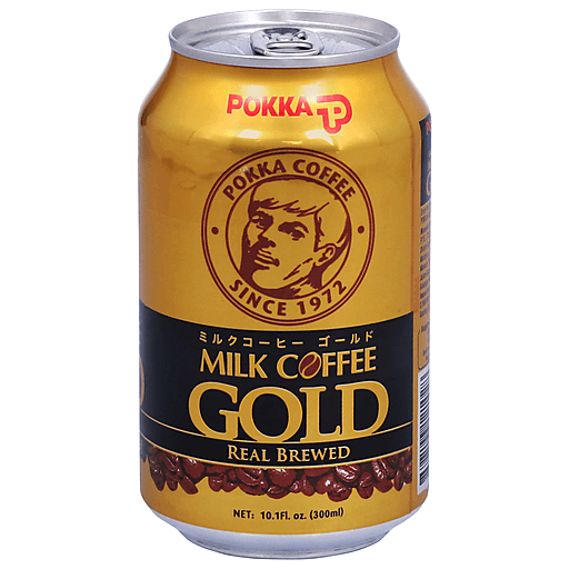 Pokka Coffee Milk Gold Real Brewed- 300ml/10.1FLoz