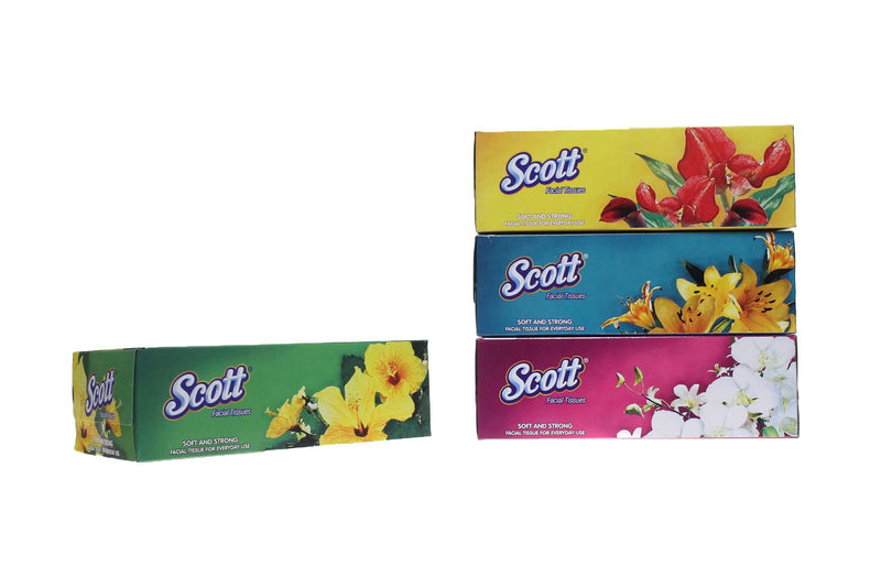 International Wholesale Facial Tissue,90 Ct, Flrl Scott