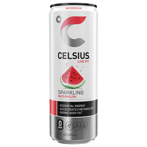 Celsius Sparkling Watermelon Energy Drink - 12 Fl Oz Can