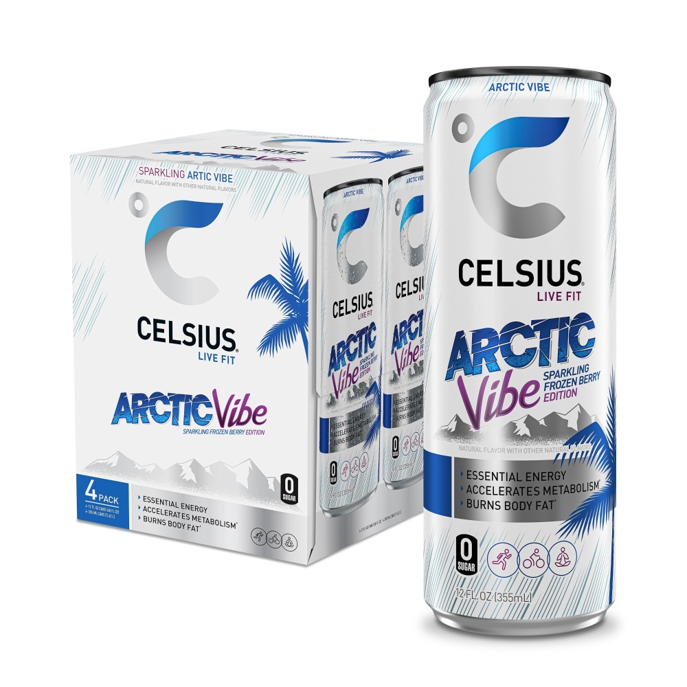 Celsius Energy Drink Sparkling Arctic Vibe 12 Fl Oz
