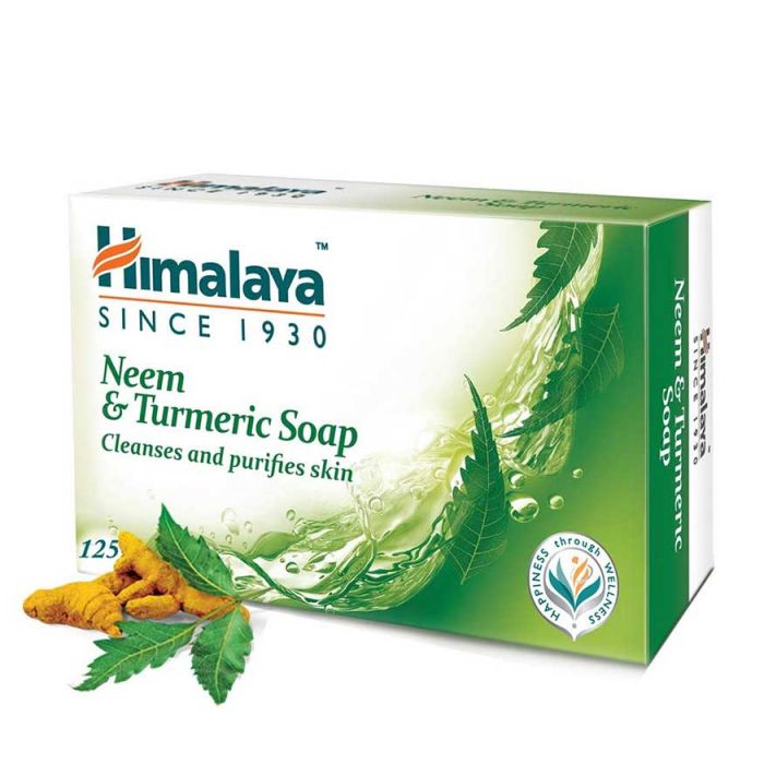 Himalaya Neem & Turmeric Soap Cleanses And Purifies Skin 125G
