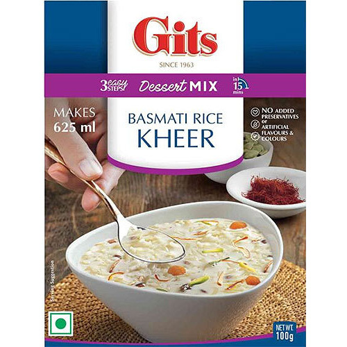 Gits Instant Rice Kheer Dessert Mix, 100g