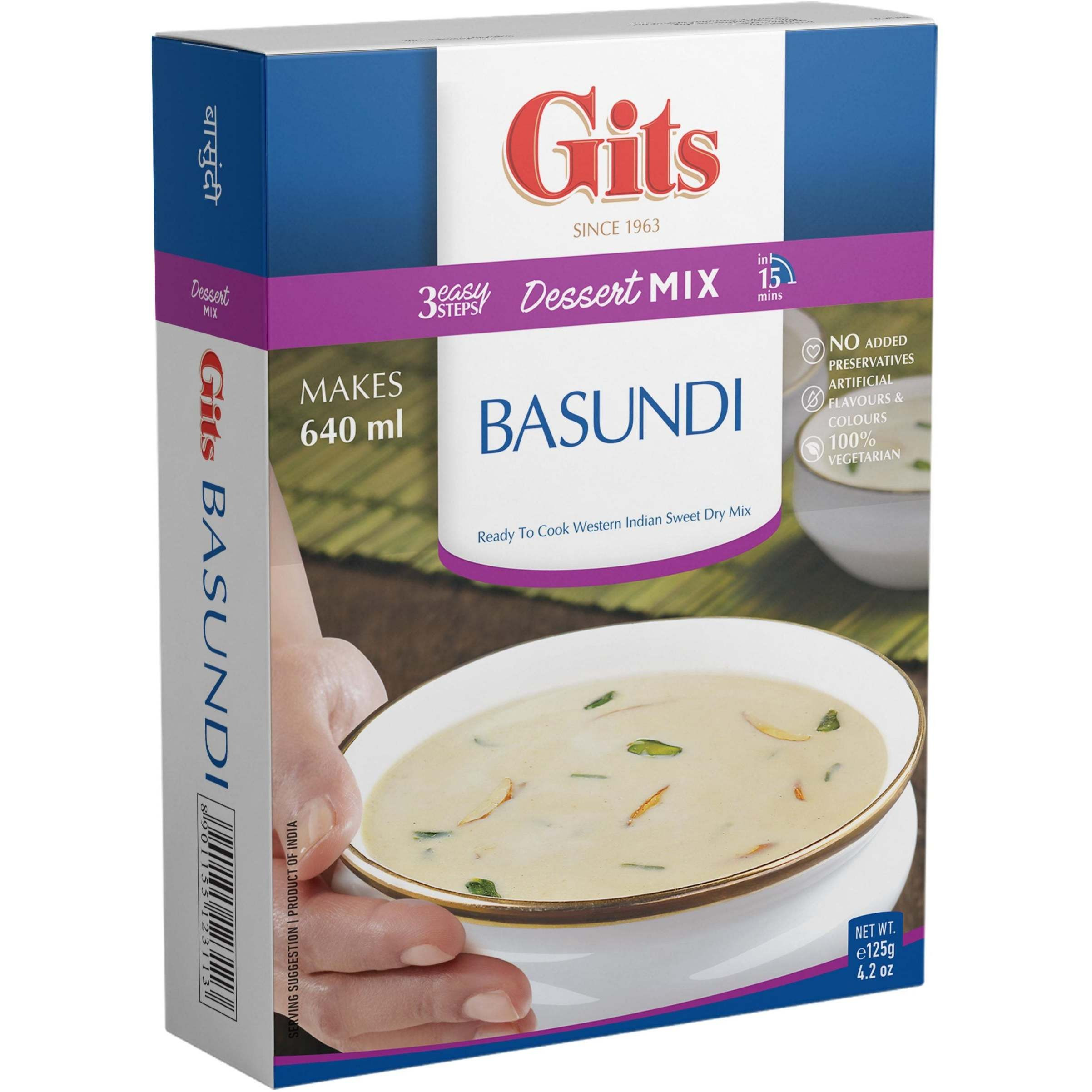 Gits Instant Basundi Dessert Mix, 125g