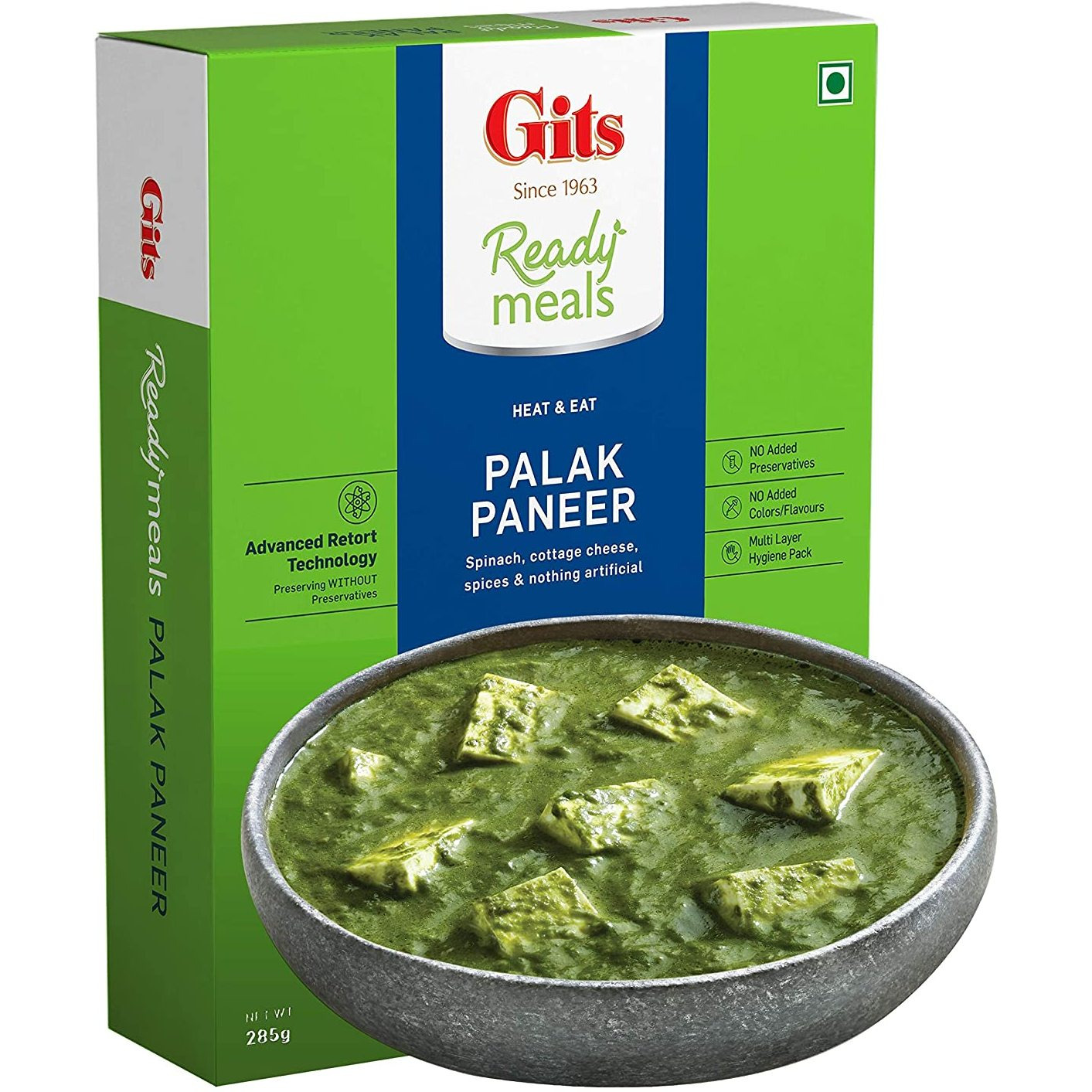 Gits Ready Meals Palak Paneer 285gm
