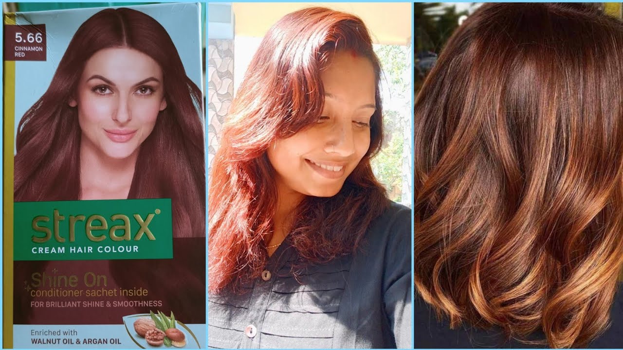 Streax Cream Hair Colour - Cinnamon Red, 120 Ml