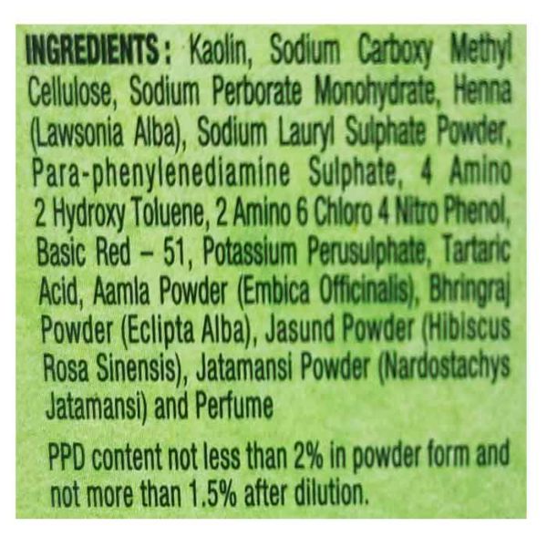 Vasmol Gold Herbal Henna, Burgundy, 6 X 10 Gm