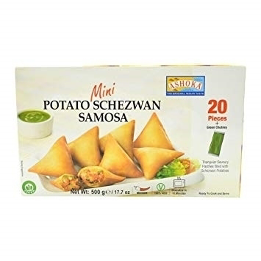 Ashoka Mini Potato Schezwan Samosa 20 Pic (Frozen)
