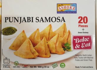 Ashoka Samosa Aloo & Peas Samosa 20 Pc