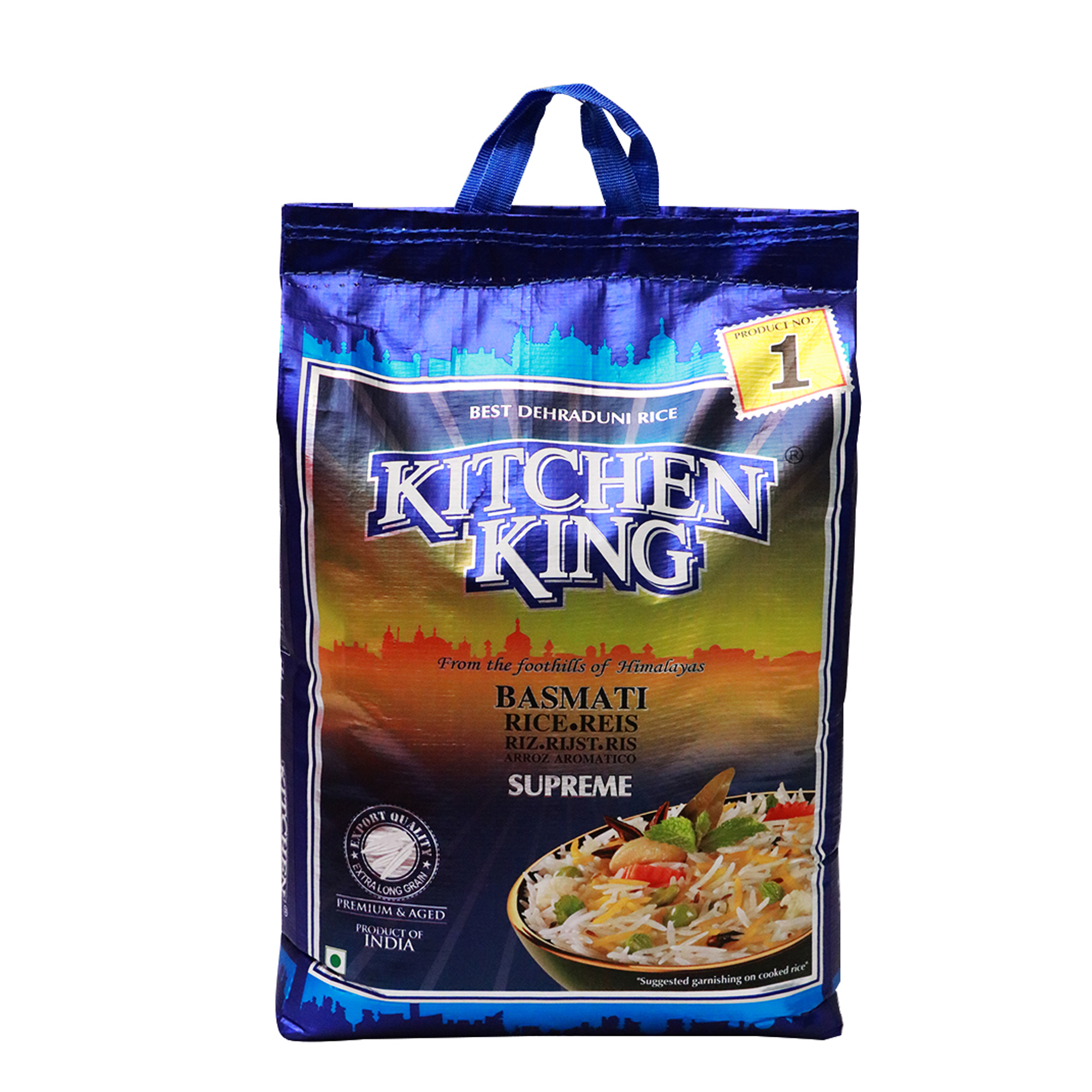 Pari Foods Kitchen King Supreme White Basmati Rice 20Lbs. From Inc