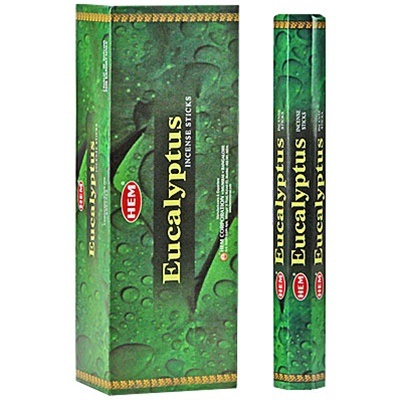 HEM Incense, Stick, Eucalyptus, Hex, 20pk