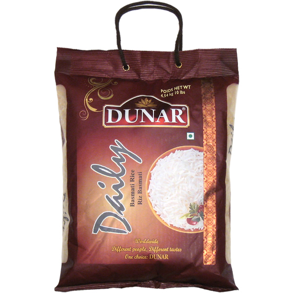 Dunar Daily Basmati Rice 10lb