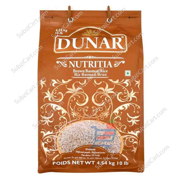 Dunar Nutritia Brown Basmati Rice, 10 Lb