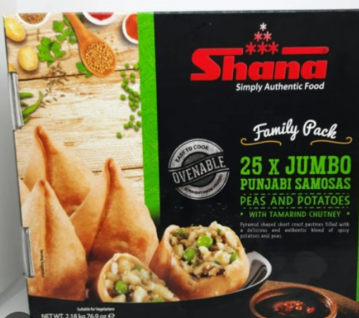 Shana Punjabi Samosa Jumbo Family Pack - 25 Pcs