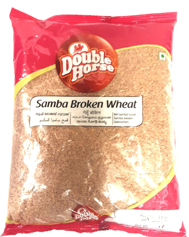 Double Horse Samba Broken Wheat - 1kg