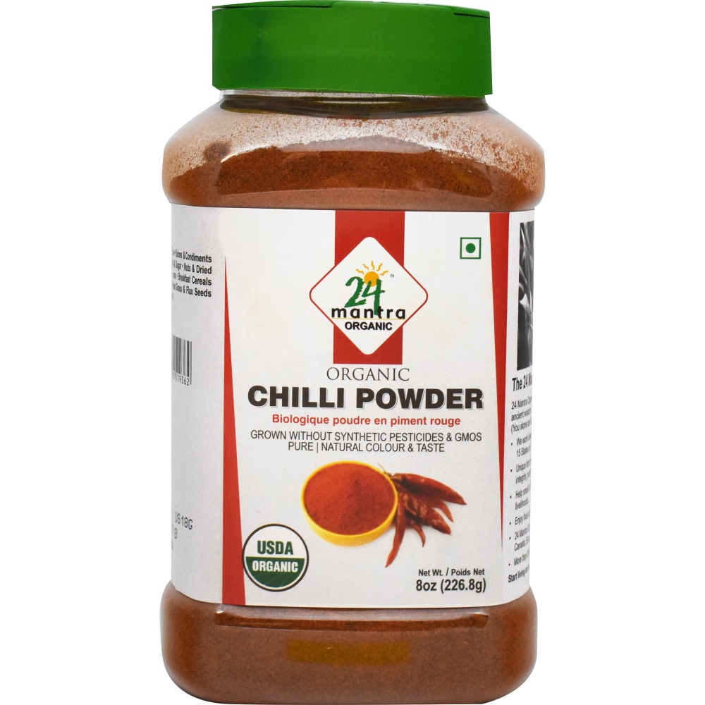 24 Mantra Organic Chilli Powder 8 Oz
