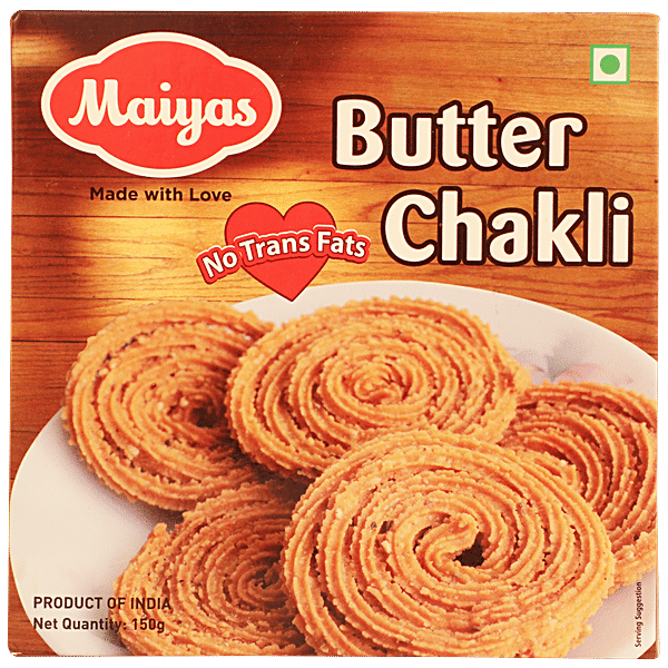 Maiyas Butter Chakli, 150 G Carton