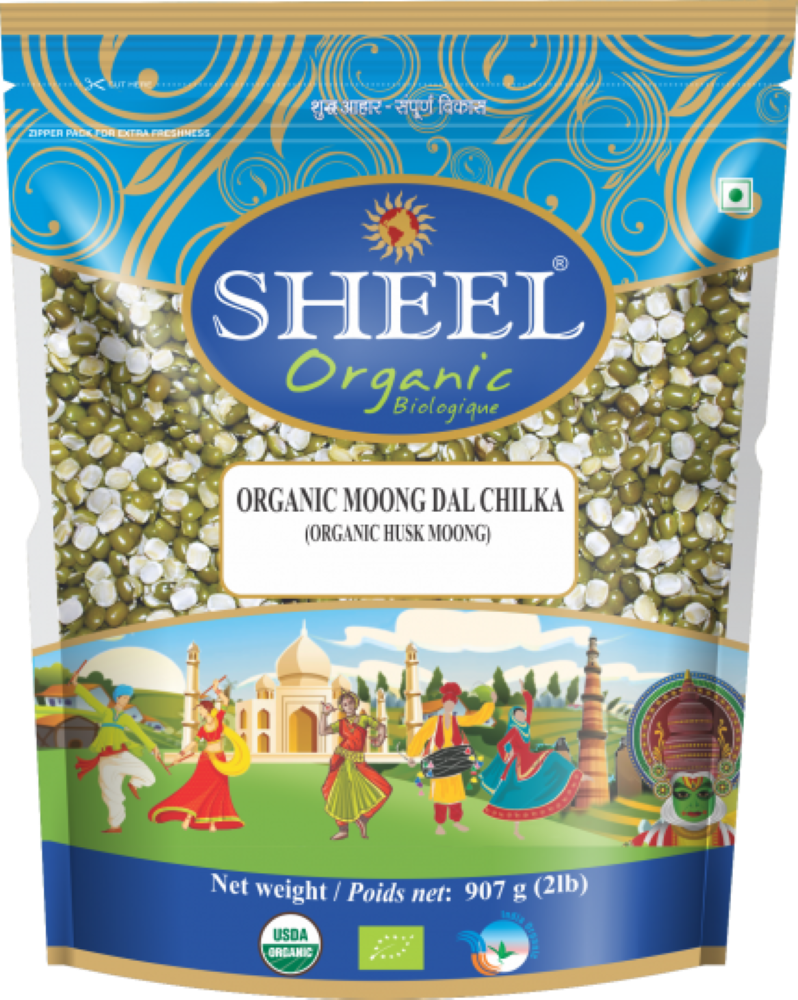 Sheel Organic Moong Dal Chilka - 2 Lbs