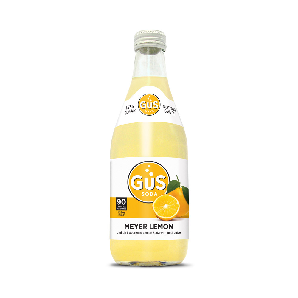 GuS Soda, Grown-Up, Dry Meyer Lemon
