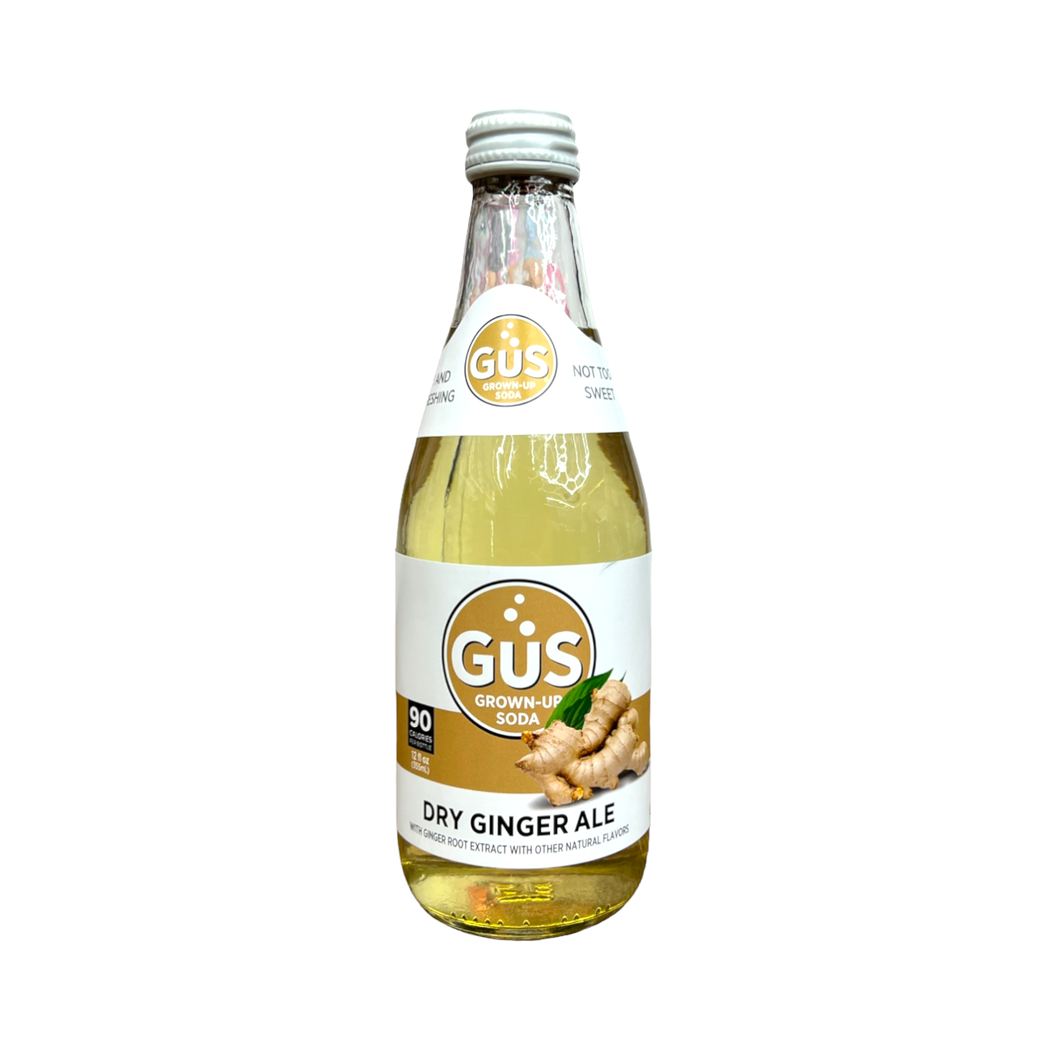 GuS Grown-Up Soda, Extra Dry Ginger Ale