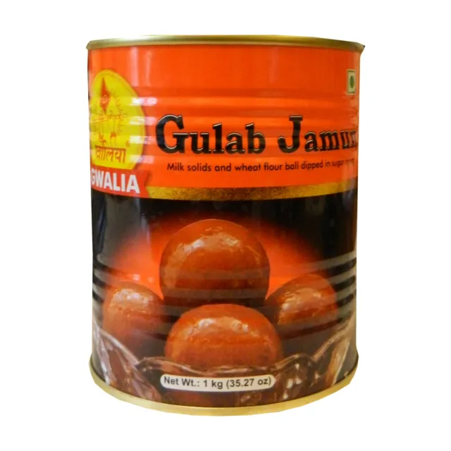 Gwalia Gulab Jamun 1kg Fried Milk Candy In Sugar Syrup Dessert Dessert