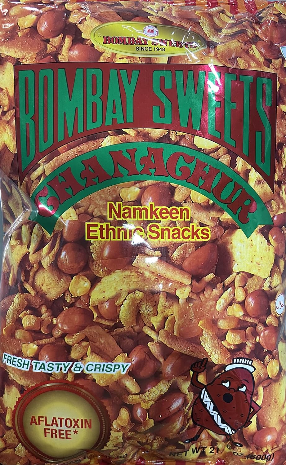 Generic Bombay Sweets Chanachur Namkeen Ethnic Snacks (600 Gram)