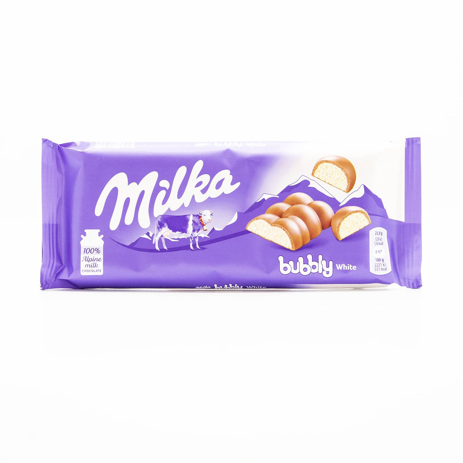 Milka Bubbly White Chocolate Candy Bar